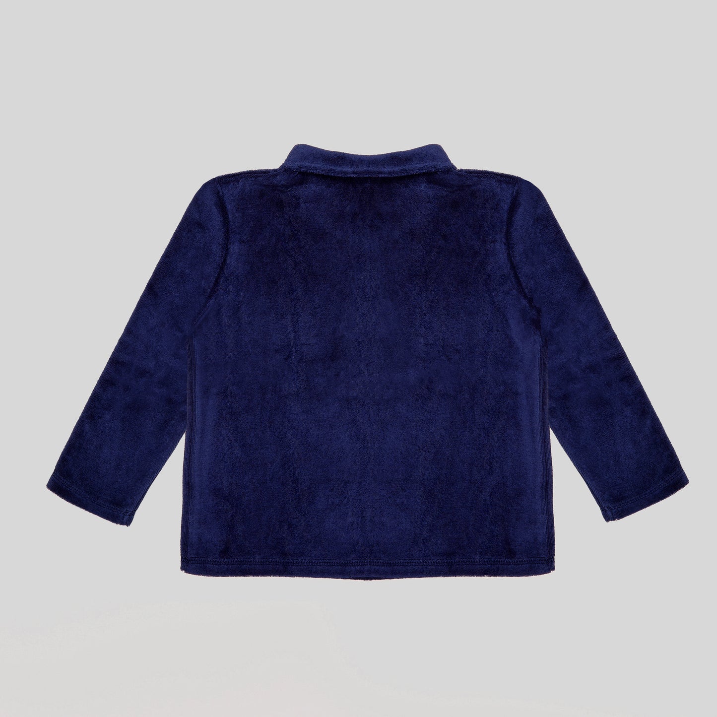 Navy zip-neck sweatshirt